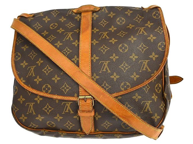 Louis Vuitton Saumur Monogram 35 Marrone - vista 2