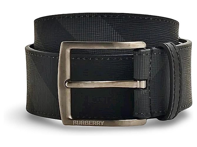 Burberry Ledergürtel mit Karomuster Schwarz - Ansicht 4