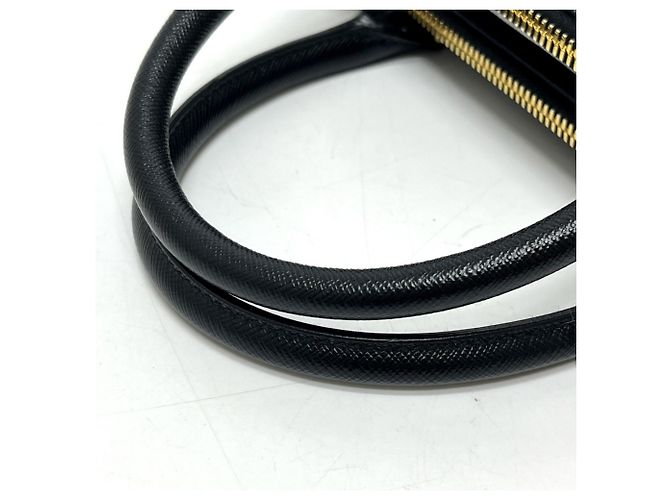 Borsa a mano Prada in pelle Saffiano nera Nero - vista 10