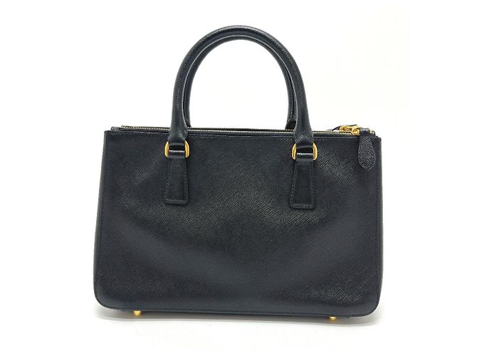 Borsa a mano Prada in pelle Saffiano nera Nero - vista 2