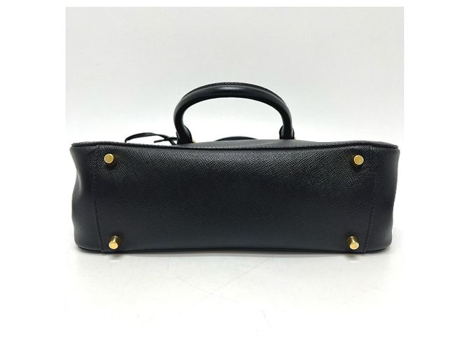 Borsa a mano Prada in pelle Saffiano nera Nero - vista 5