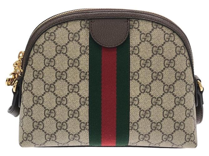 Borsa a tracolla Gucci Ophidia Marrone Beige - vista 2