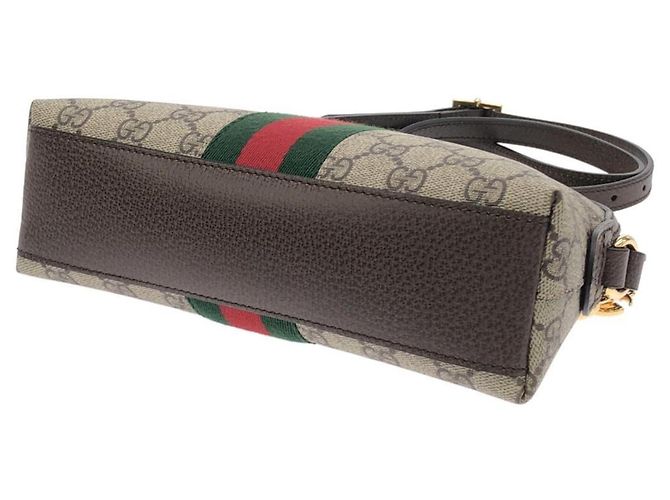 Borsa a tracolla Gucci Ophidia Marrone Beige - vista 3