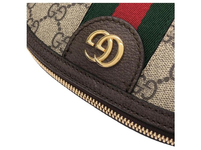 Borsa a tracolla Gucci Ophidia Marrone Beige - vista 4