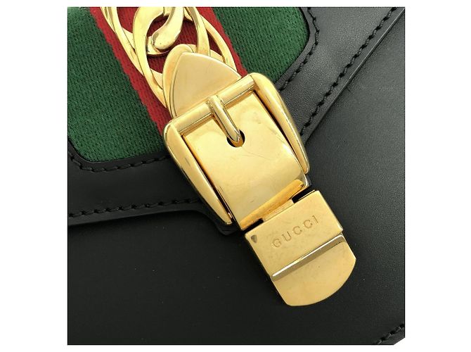 Borsa a mano Gucci Sylvie in pelle - vista 5