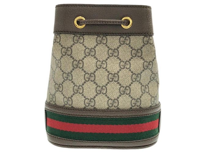 Borsa a tracolla Gucci Ophidia Marrone Beige - vista 2