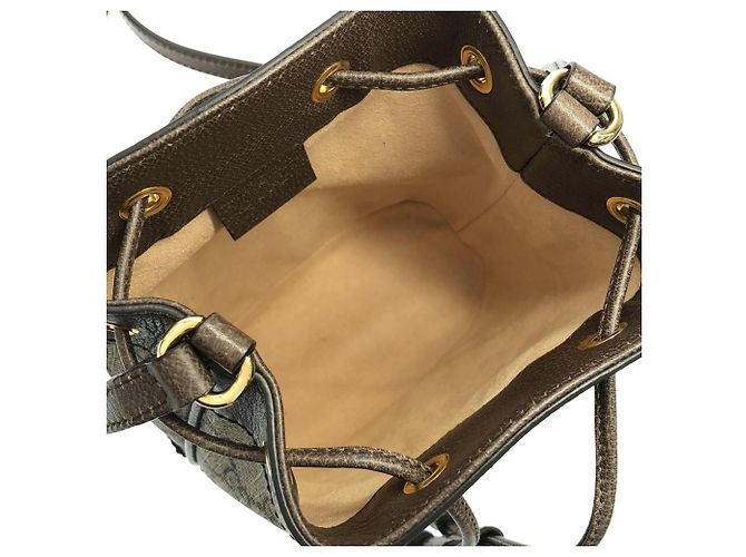 Borsa a tracolla Gucci Ophidia Marrone Beige - vista 7