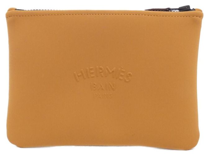 Hermès Borsa pochette Hermes Neobain Maillon Marin PM Caramello - vista 2