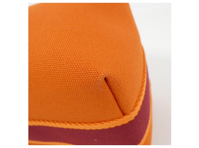 Hermès Borsa pouch Hermes Bride à Black PM 103222M Rosso Arancione - vista 4