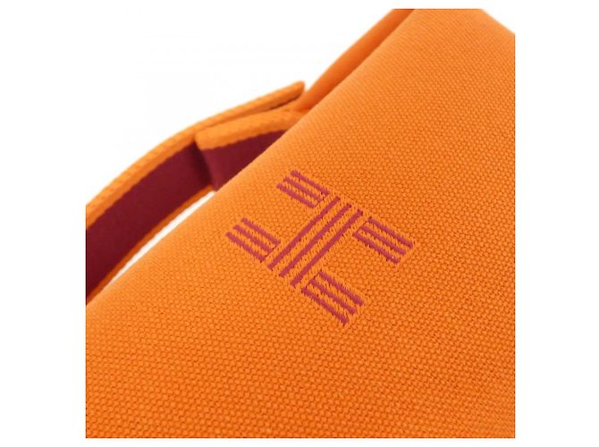 Hermès Borsa pouch Hermes Bride à Black PM 103222M Rosso Arancione - vista 5