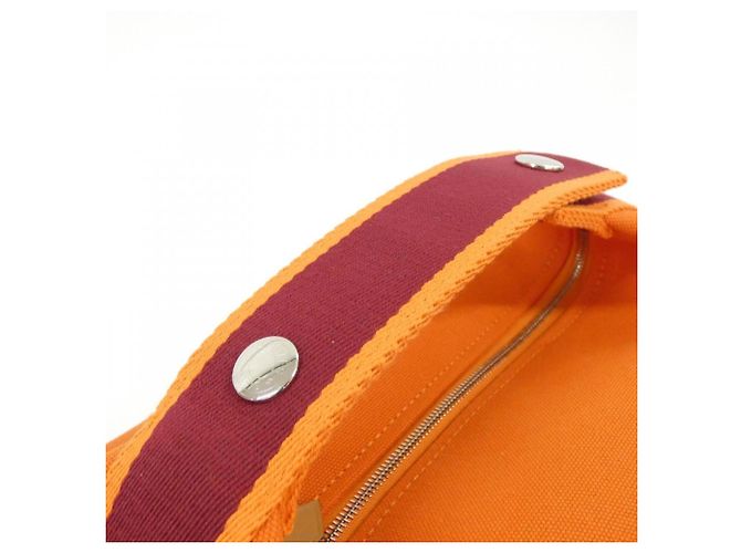 Hermès Borsa pouch Hermes Bride à Black PM 103222M Rosso Arancione - vista 6