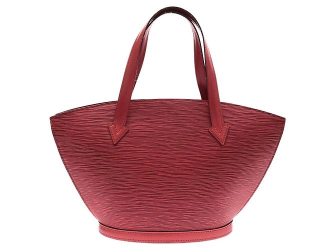 Borsa Louis Vuitton Epi Saint Jacques Rosso - vista 2