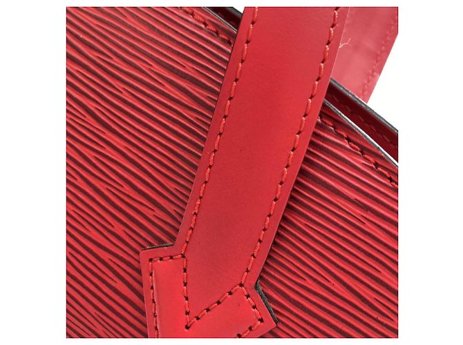 Borsa Louis Vuitton Epi Saint Jacques Rosso - vista 4