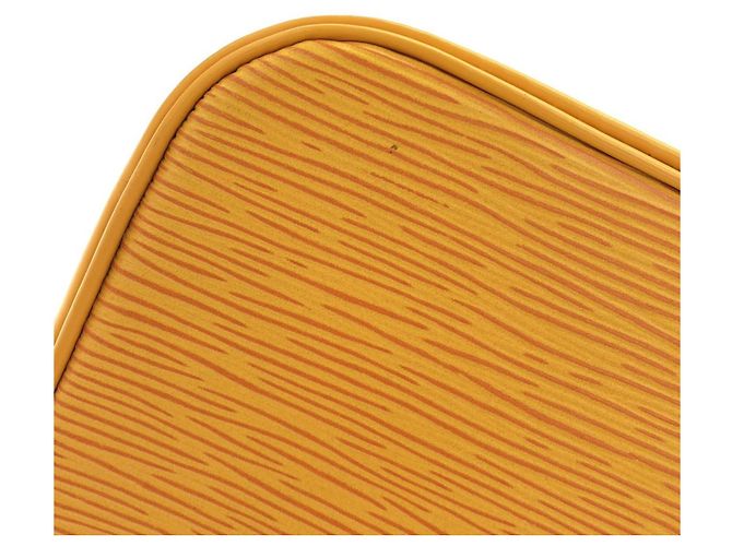 Sac à main Louis Vuitton Epi Alma PM Jaune - vue 3