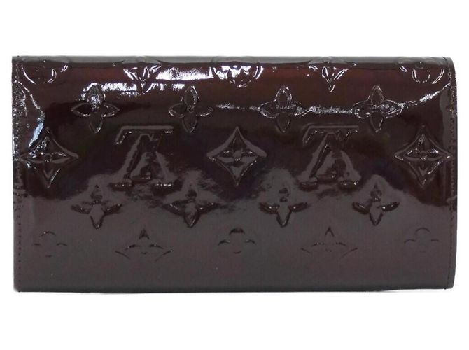 Louis Vuitton Vernis Portefeuille Sarah Wallet Bordò - vista 2