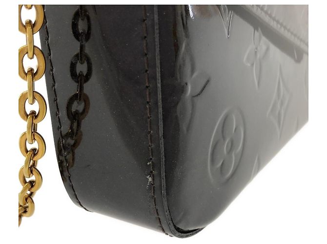 Borsa a tracolla Louis Vuitton Vernis Pochette Felicie Bordò - vista 5