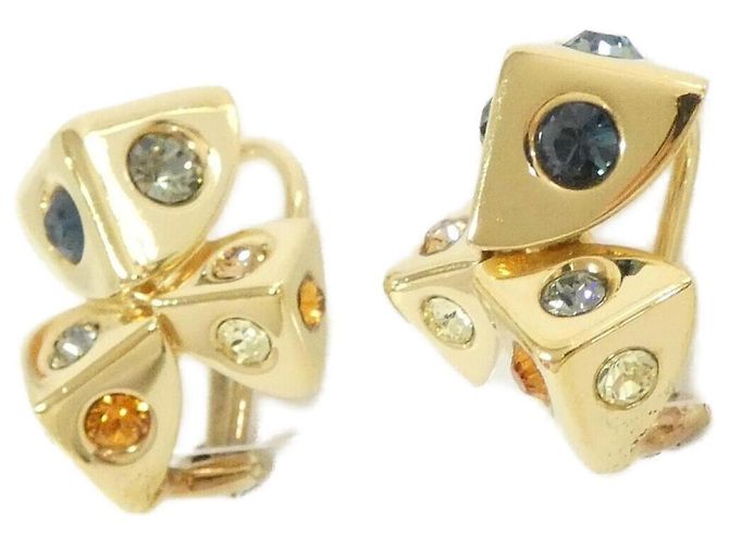 Orecchini a clip Louis Vuitton M68178 Blu D'oro - vista 2