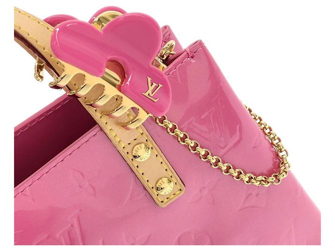 Sac à main Louis Vuitton LV Remix Vernis Lead PM M24028 Rose - vue 4