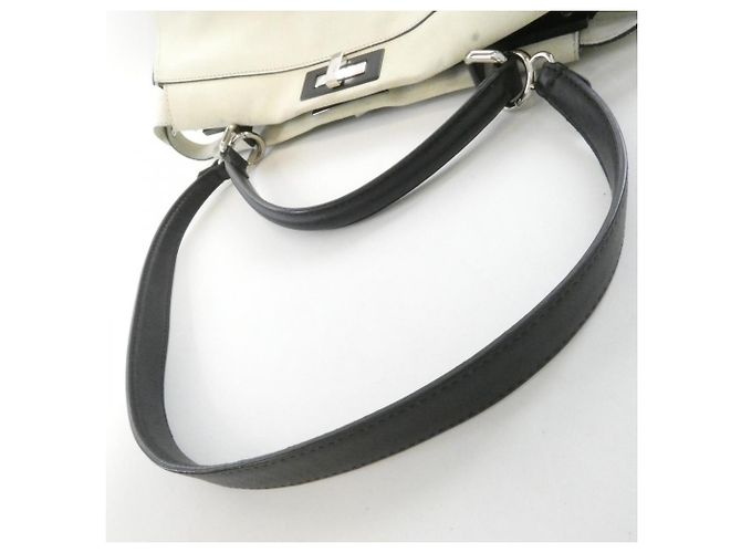 Borsa Fendi Peekaboo 8BN210 2XX Nero Crudo - vista 7