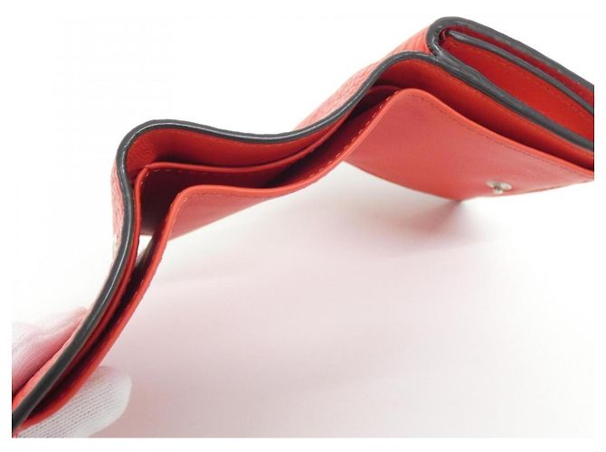 Fendi Peekaboo Tri-Fold Geldbörse Rot - Ansicht 5