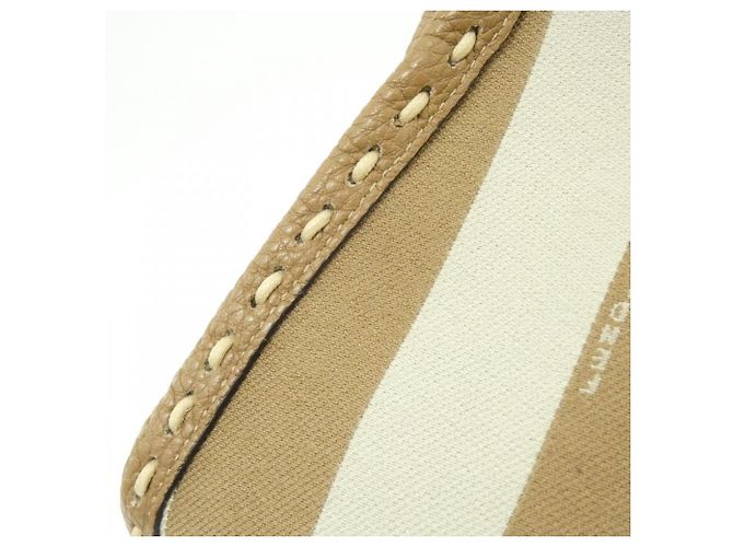 Fendi SELLERIA Peekaboo Mini Handtasche Beige Hellbraun - Ansicht 3