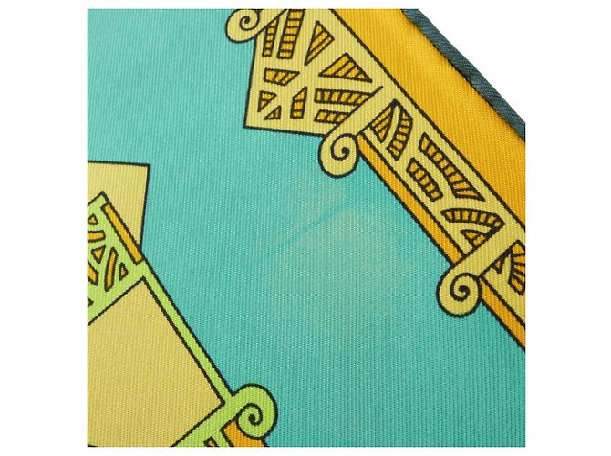Hermès Hermes Astres et Soleils Carre Scarf Muffler Brown Multiple colors Green Yellow - view 3