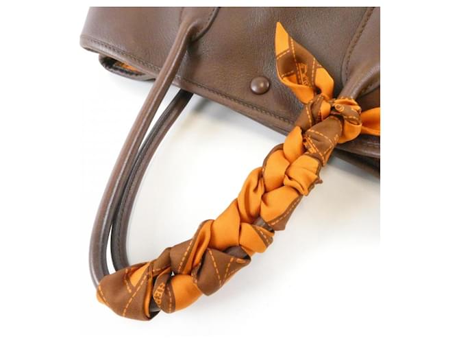 Hermès Borsa Hermes BOLDUC Garden Twilly Marrone - vista 7