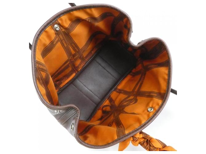 Hermès Borsa Hermes BOLDUC Garden Twilly Marrone - vista 9