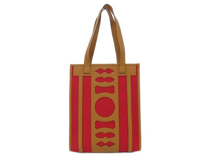 Hermès Hermes DREAM CATCHER Handtasche Braun Rot - Ansicht 2