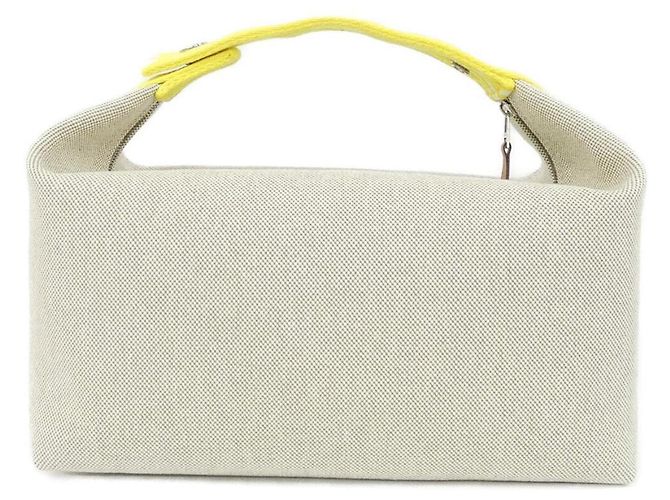 Hermès Hermes ZIGZAG Bride à Black GM Handbag Pouch Beige - vista 2