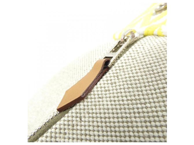 Hermès Hermes ZIGZAG Bride à Black GM Handbag Pouch Beige - vista 7