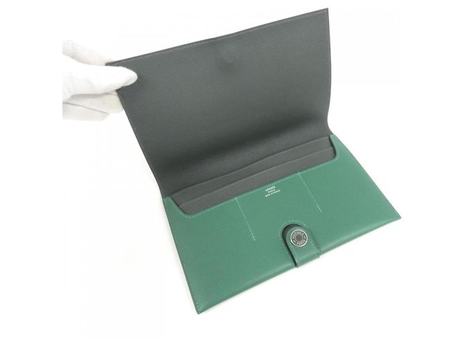 Hermès Hermes RMS Toutainman Verso Billfold Verde Verde scuro - vista 5