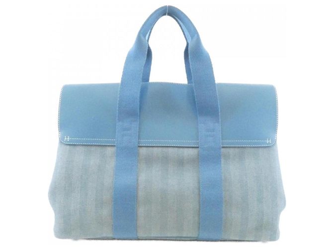 Hermès Hermes Valparaiso MM Handtasche Blau - Ansicht 2