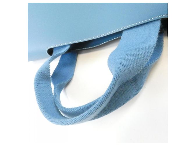 Hermès Hermes Valparaiso MM Handtasche Blau - Ansicht 6