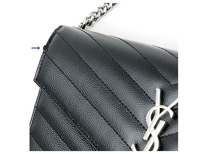Borsa a tracolla portafoglio con catena Saint Laurent Cassandra Envelope Nero - vista 5