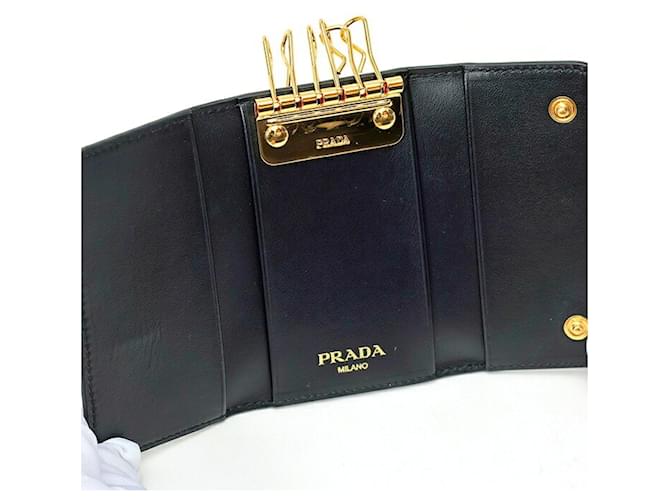 Portallaves Prada Triangle Negro - vista 6