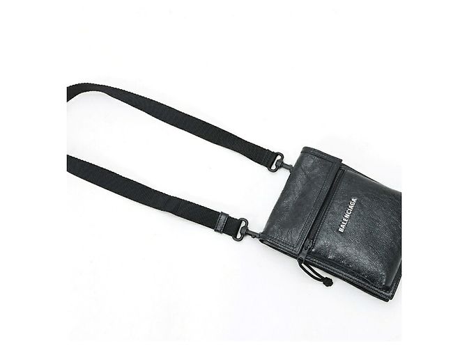 Borsa a tracolla Balenciaga Explorer Pouch Nero - vista 2