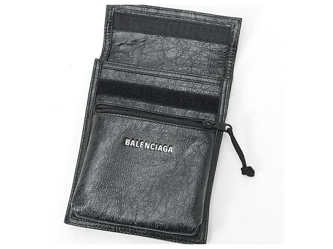 Borsa a tracolla Balenciaga Explorer Pouch Nero - vista 6