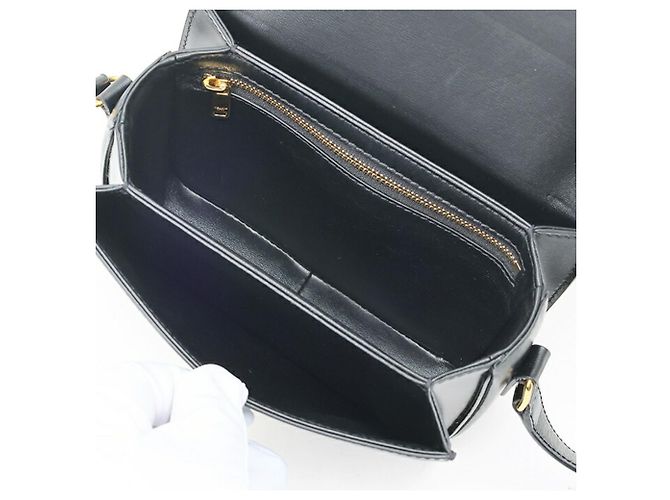 Céline Borsa a tracolla Celine Teen Triomphe Nero - vista 8