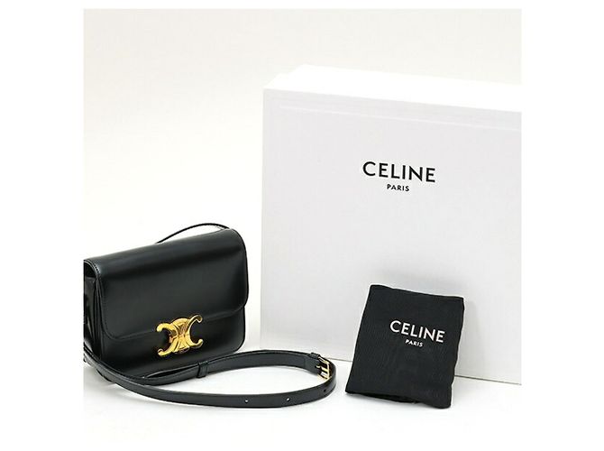 Céline Borsa a tracolla Celine Teen Triomphe Nero - vista 9