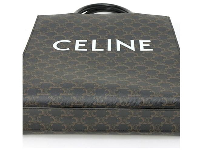 Cabas Céline Bolso Tote Vertical Medium Celine Negro - vista 4