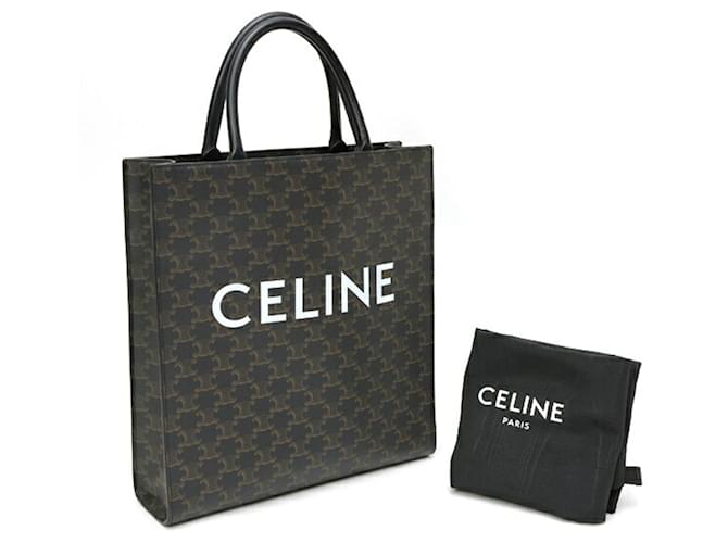 Cabas Céline Bolso Tote Vertical Medium Celine Negro - vista 8