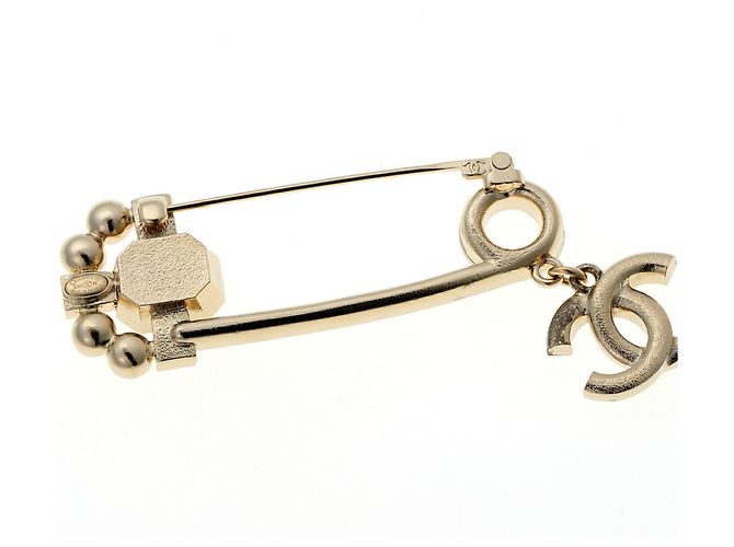 Chanel Coco Mark Anstecknadel Brosche Golden - Ansicht 2