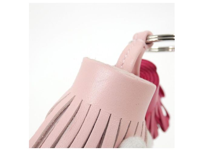 Hermès Portachiavi Hermes Carmen Unodos 077895CJ Rosa - vista 3