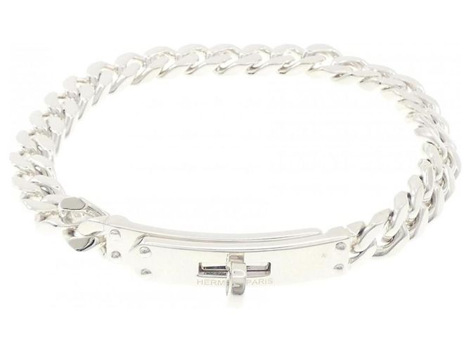 Hermès Bracciale Gourmet Hermes Kelly TPM Silver Charm - vista 3