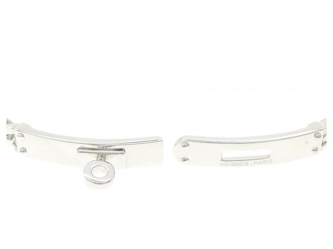 Hermès Bracciale Gourmet Hermes Kelly TPM Silver Charm - vista 4