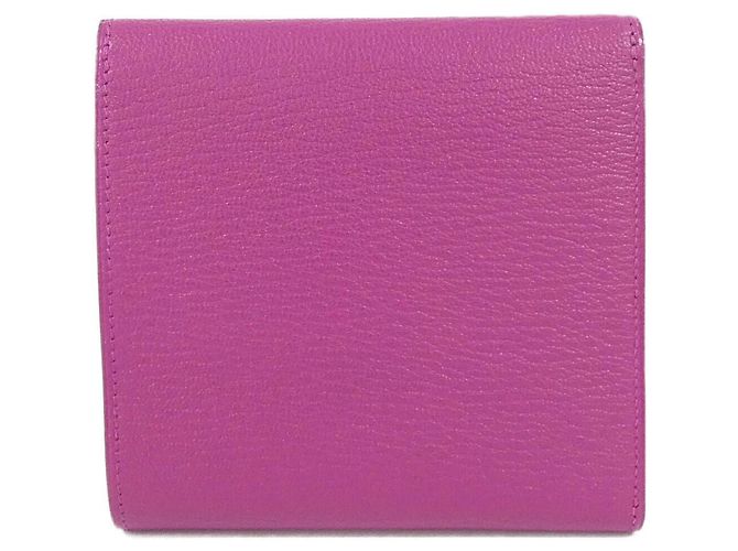 Hermès Cartera Hermes de piel Chevre Rose Purple Púrpura - vista 2