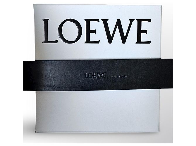 Loewe Anagram Gürtel aus schwarzem Leder - Ansicht 5