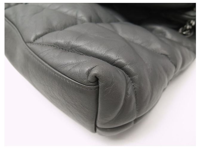 Yves Saint Laurent SAINT LAURENT LOULOU PUFFER MEDIUM 577475 GRIGIO BORSA A MANO BORSA A TRACCOLLA - vista 17