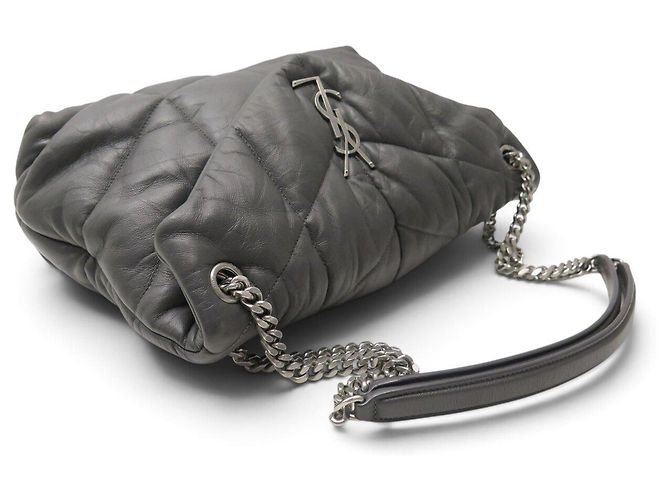 Yves Saint Laurent SAINT LAURENT LOULOU PUFFER MEDIUM 577475 GRIGIO BORSA A MANO BORSA A TRACCOLLA - vista 4